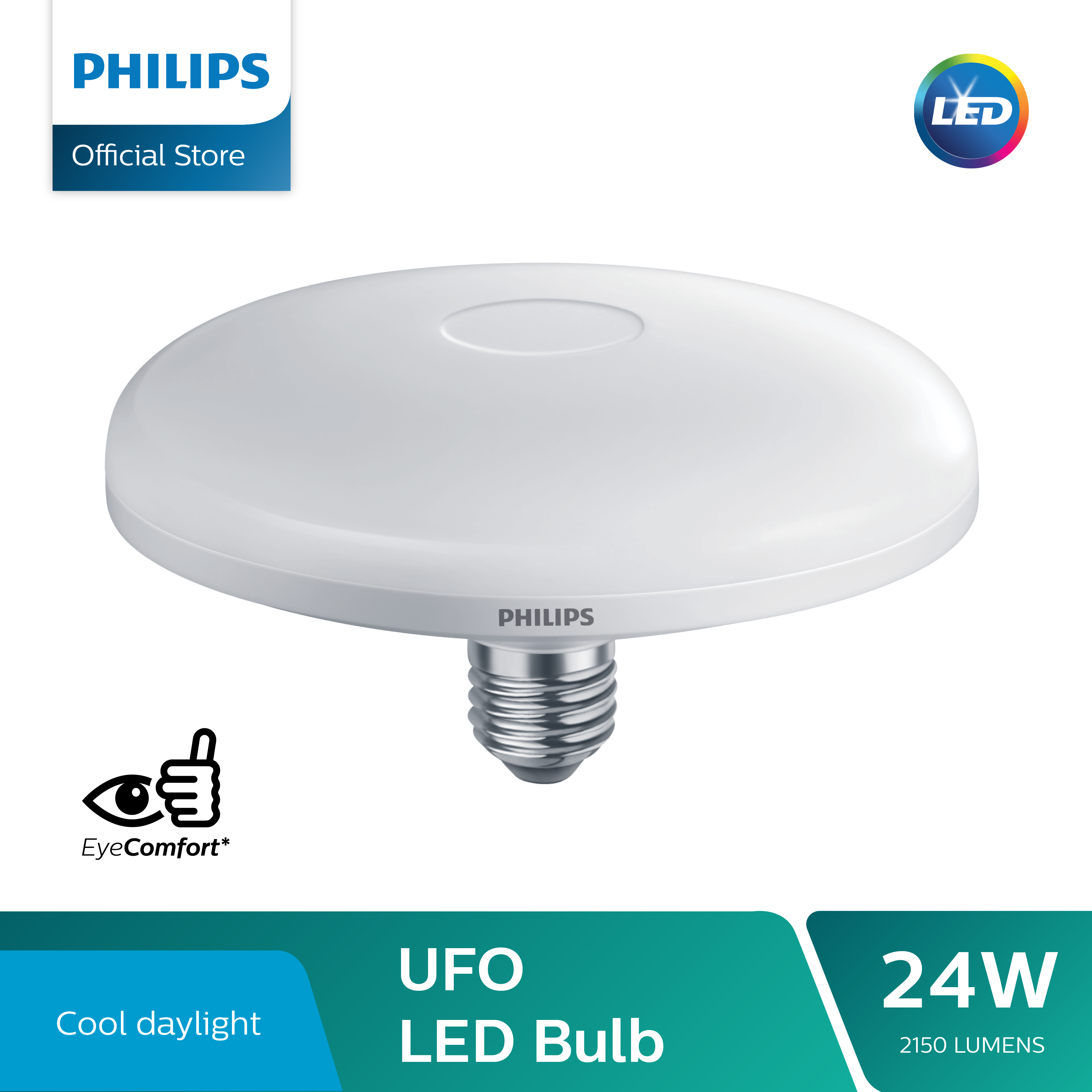 Generalize Refund sand Philips UFO LEDBulb 24W E27 6500K 230V 1Ct/6 | Lazada PH
