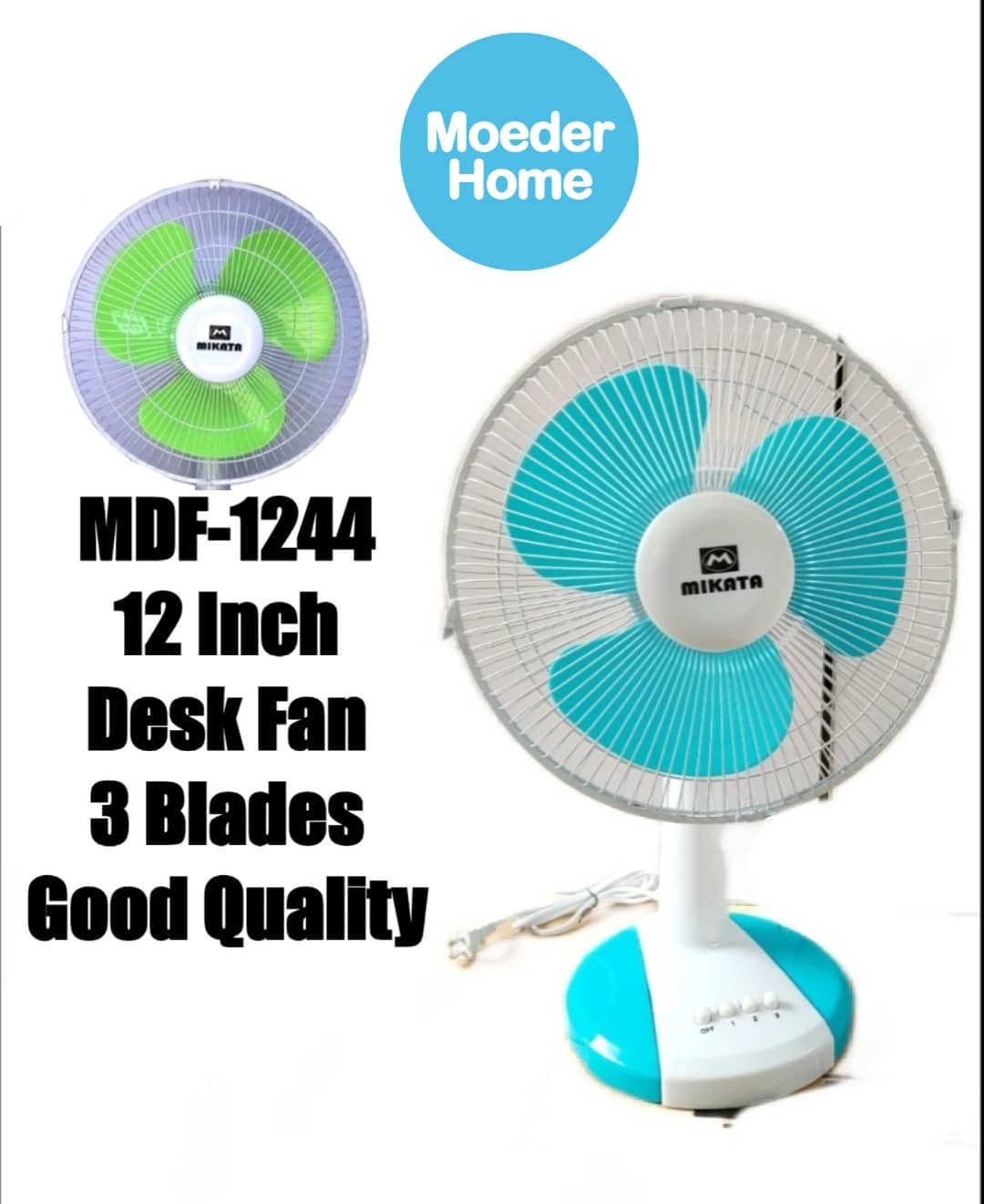 Mikata Desk Fan 12" 3 Blades Lazada PH