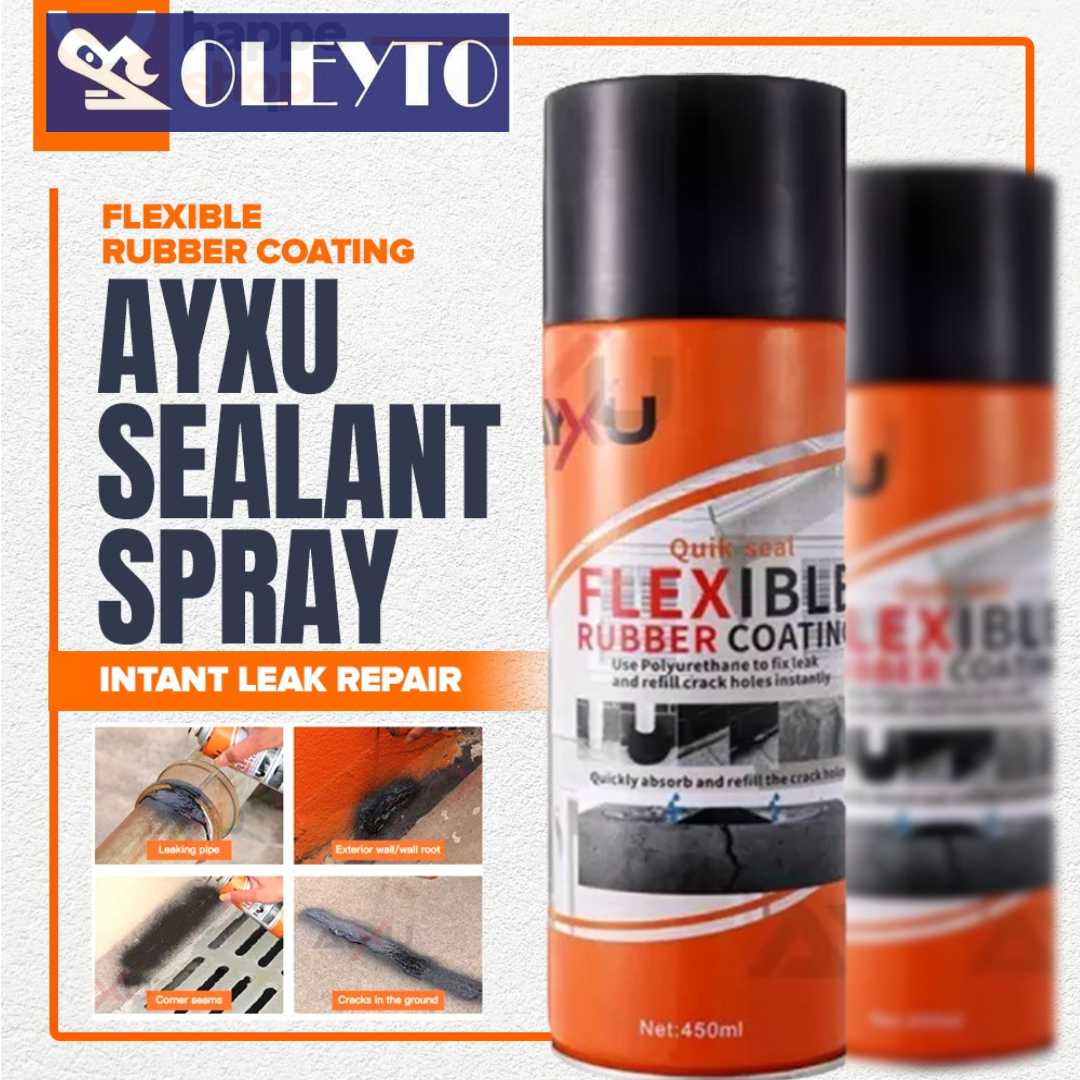 AYXU Waterproofing Rubber Coat Spray Sealant For Roof Wall Cracks Pipes