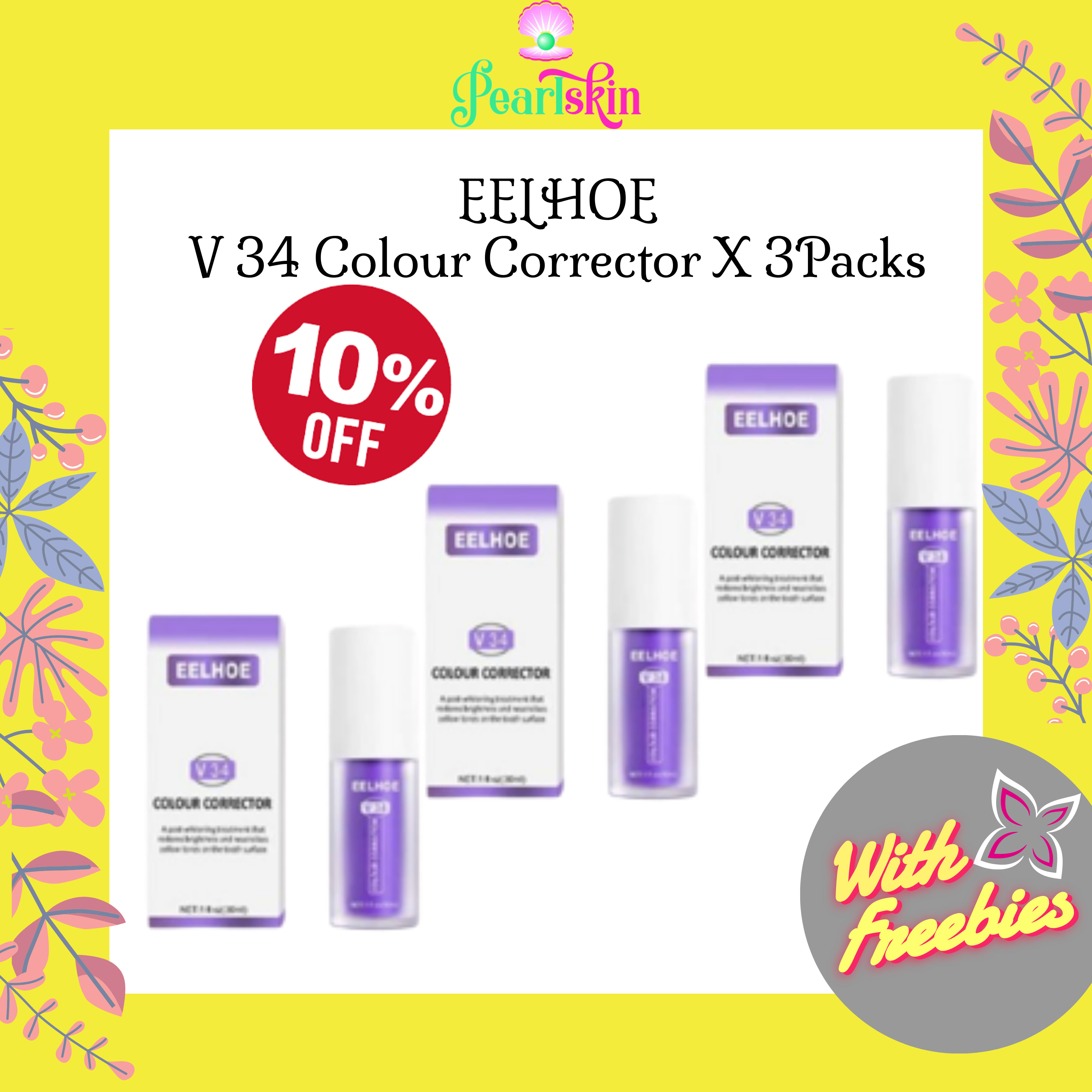 PEARL SKIN Eelhoe Teeth Whitening Toothpaste Colour Corrector Foam