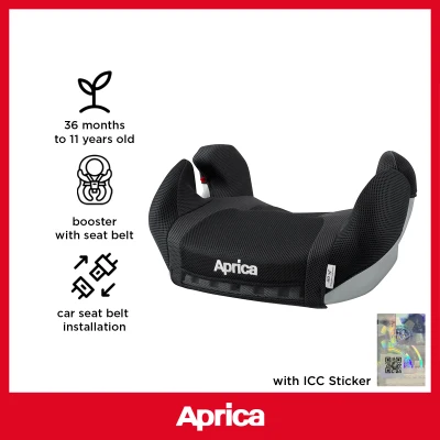 Aprica Marshmallow Junior Air Thermo 36m-4y Toddler Booster Car Seat [with ICC sticker]