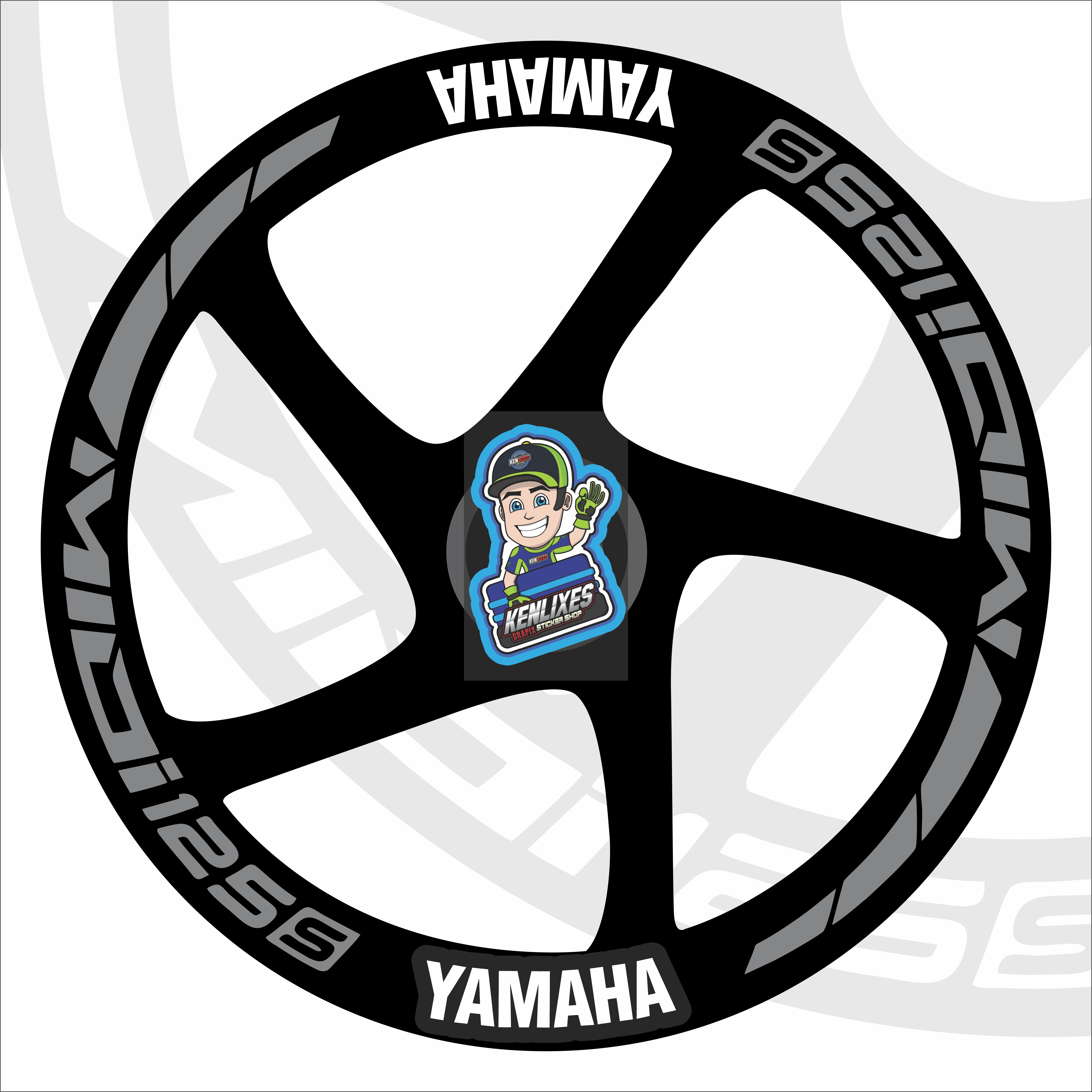 Yamaha Mio i 125s Mags Decals Set (Front & Back) | Lazada PH