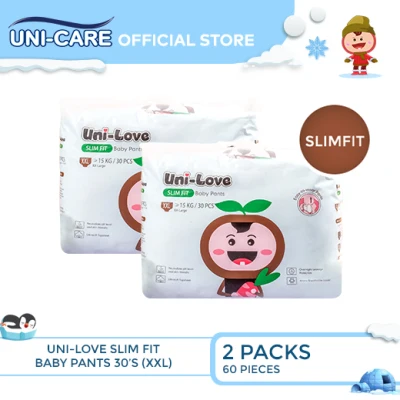 UniLove Slim Fit Baby Pants 30's (XX-Large) Pack of 2