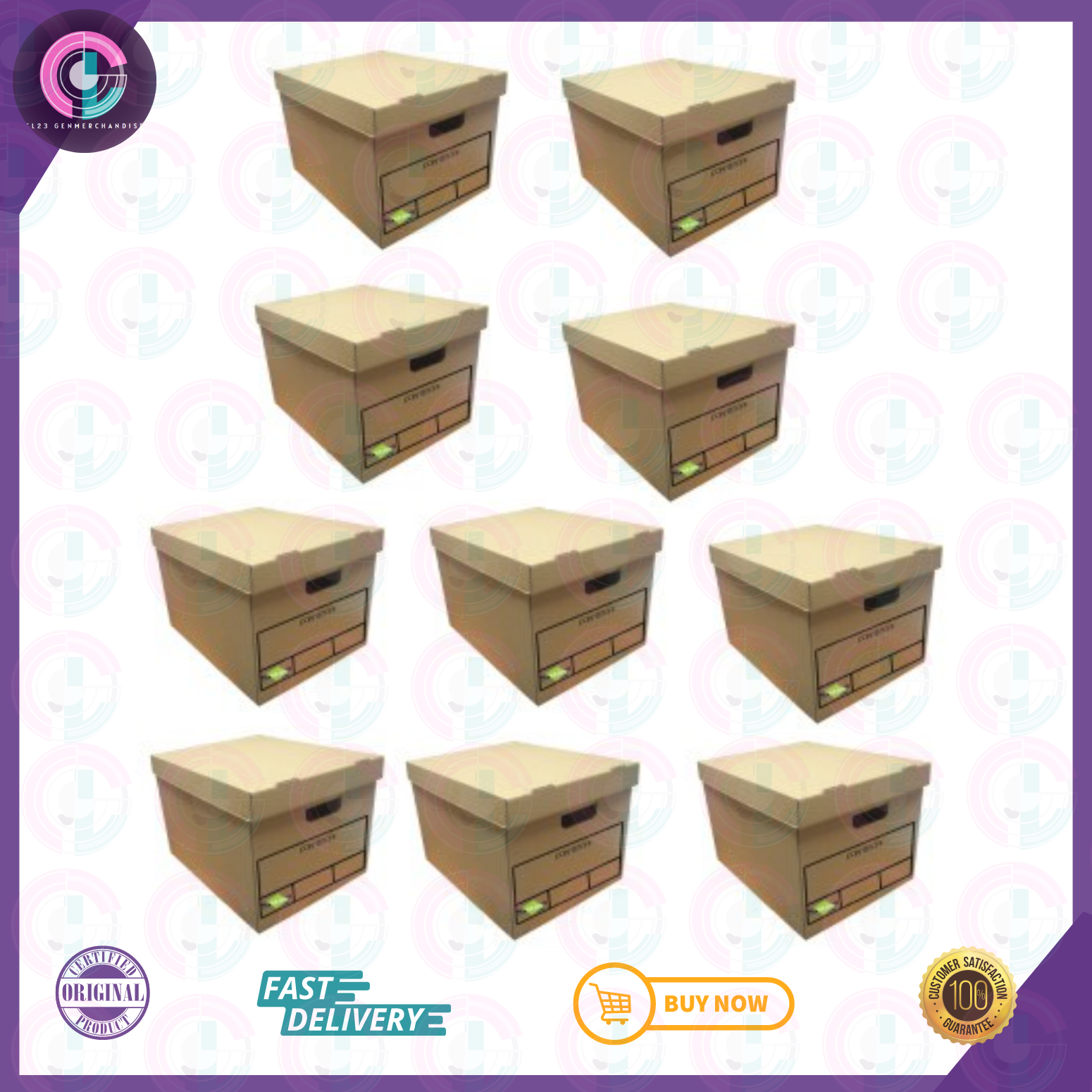 SMART DOCUMENT BOX WITH COVER. ( PACK of 10 20pcs ) Lazada PH