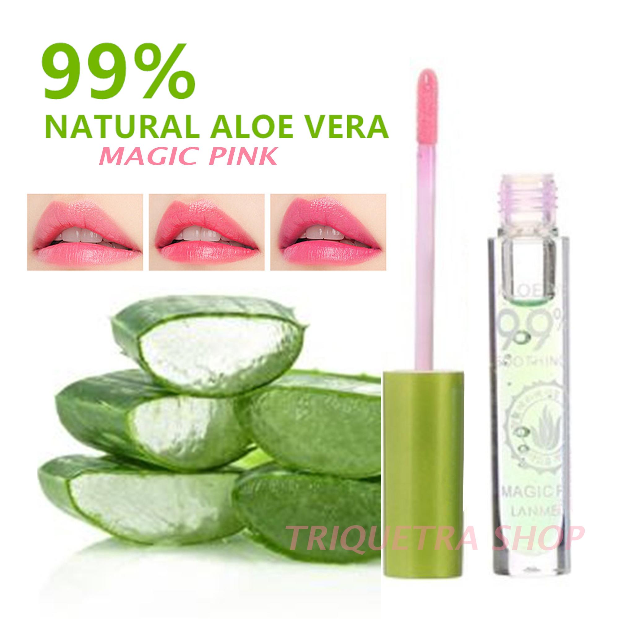 Aloe Vera Smoothing Gel 99 Magic Pink Lip Gloss Natural Ingredients