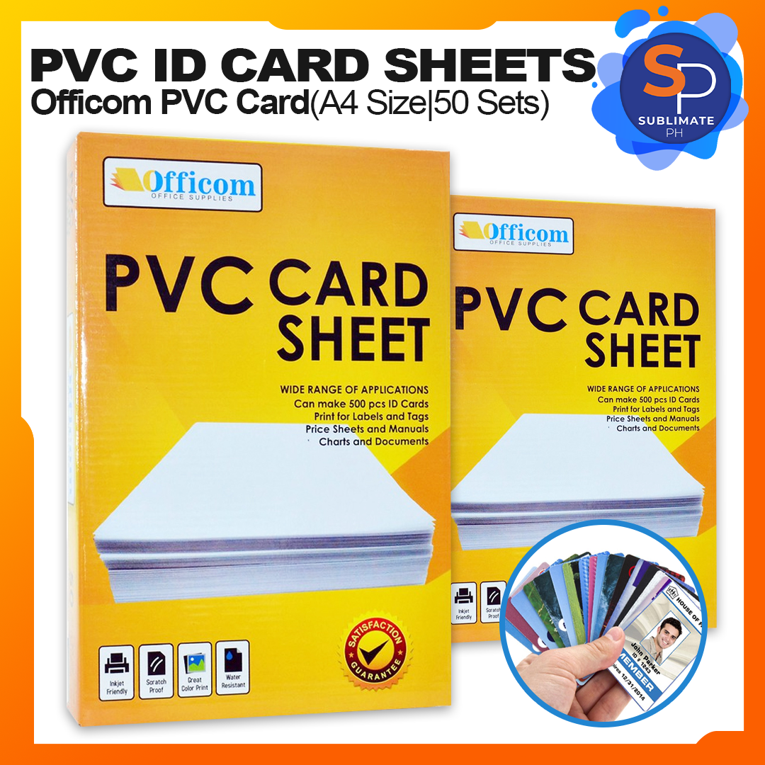 High Quality Printable PVC Card Sheet A4 Size(50 Sets 10 Sets