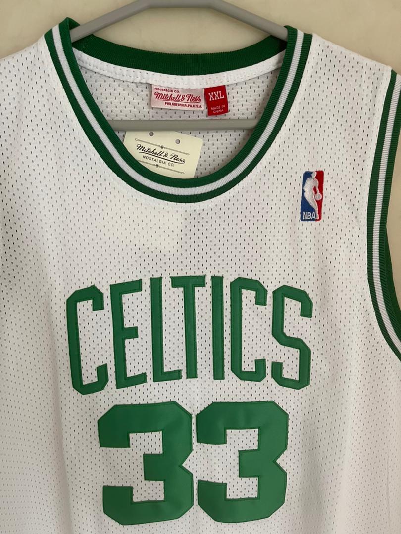 33 LARRY BIRD Boston Celtics NBA Forward Green M&N Throwback Jersey