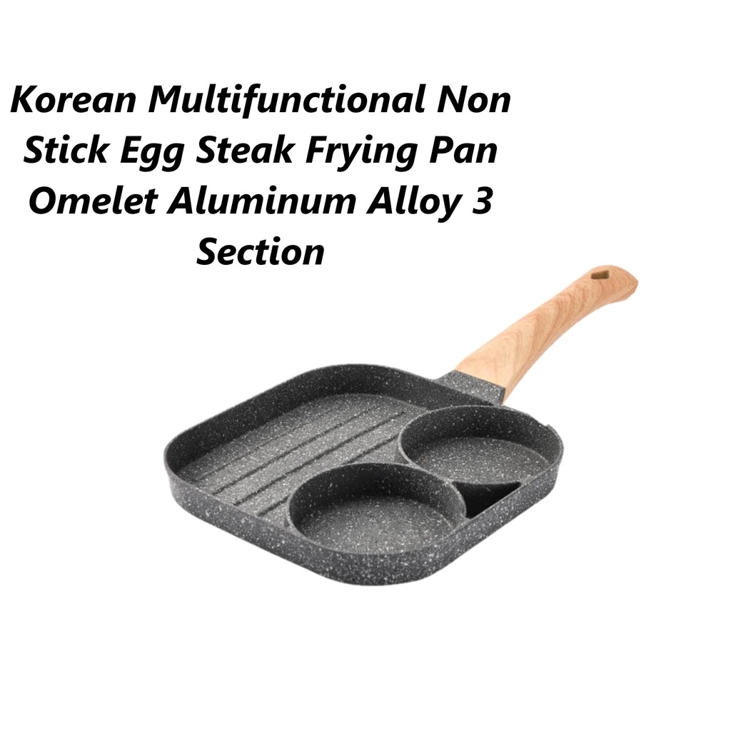 Multifunctional Non Stick Egg Steak Frying Pan Omelet / 4 Hole Omelet