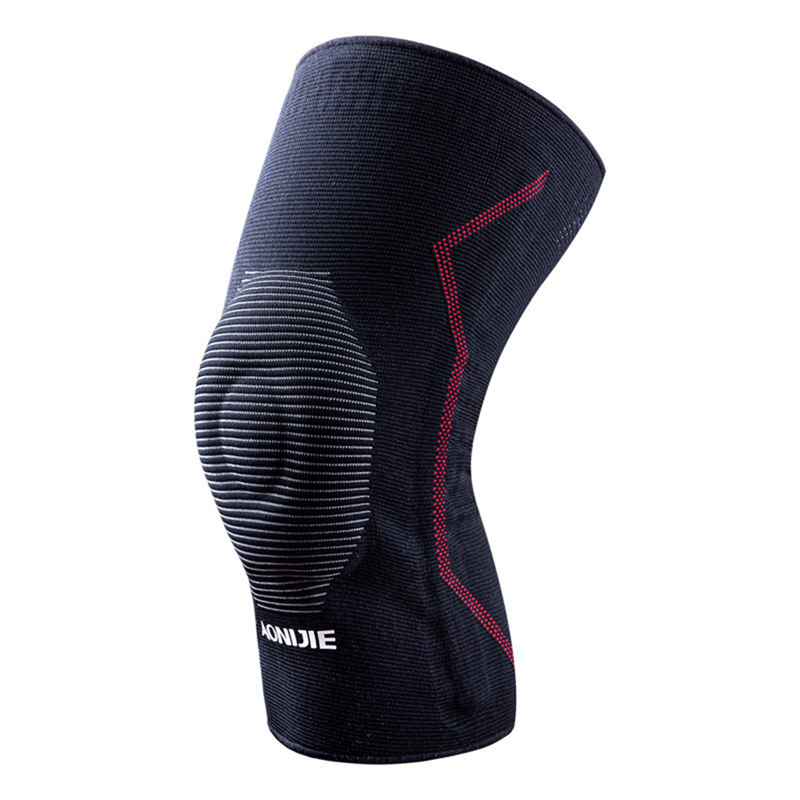 AONIJIE E4409 1 Piece Double Protective Knee Brace Support Compression Sleeve Knee Pad Massage Silicone Kneepad for Running