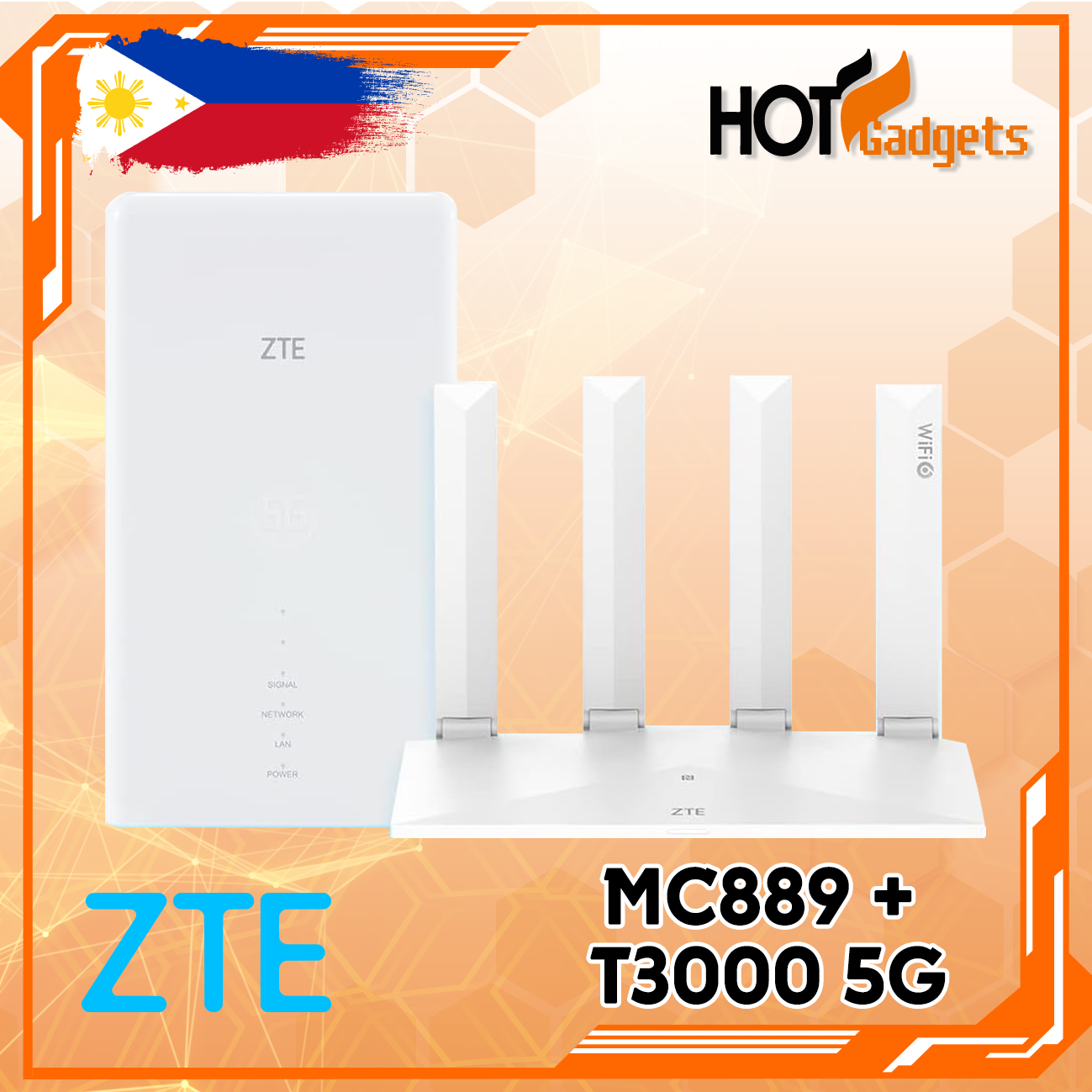 ZTE MC889 5G + T3000 WiFi 6 Routeur 5G extérieur avec antenne –  LowcostMobile