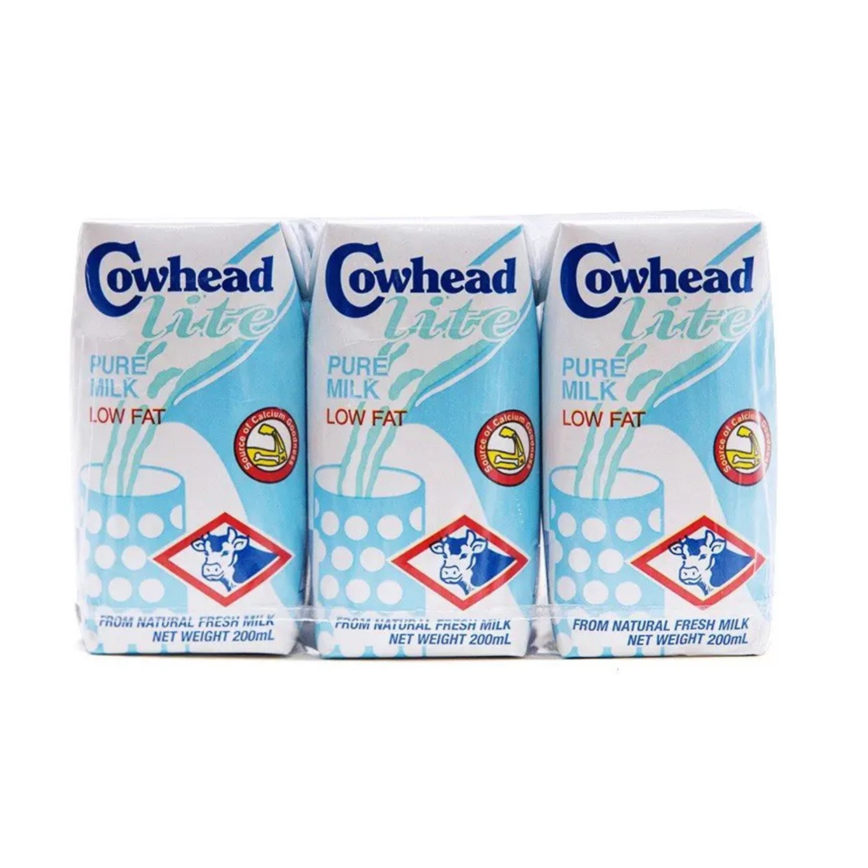 Cowhead Low Fat Pure Milk 200ml x 3 Lazada PH