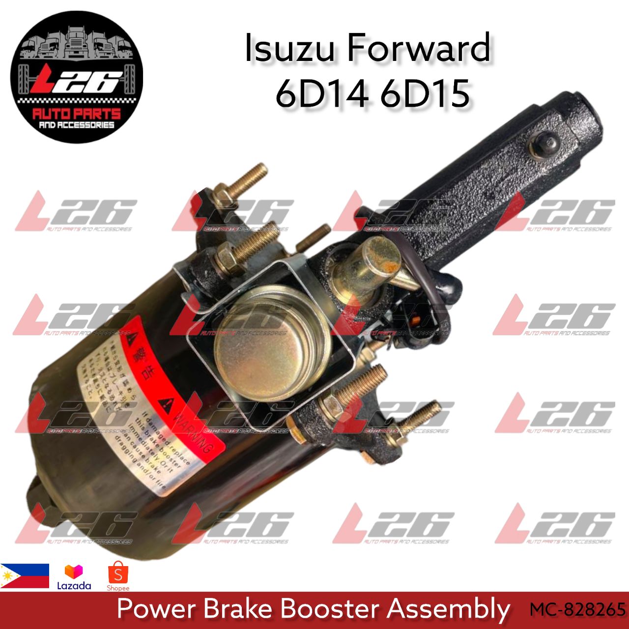 Isuzu Forward 6D14 6D15 POWER BRAKE BOOSTER ASSEMBLY SHORT MC828265