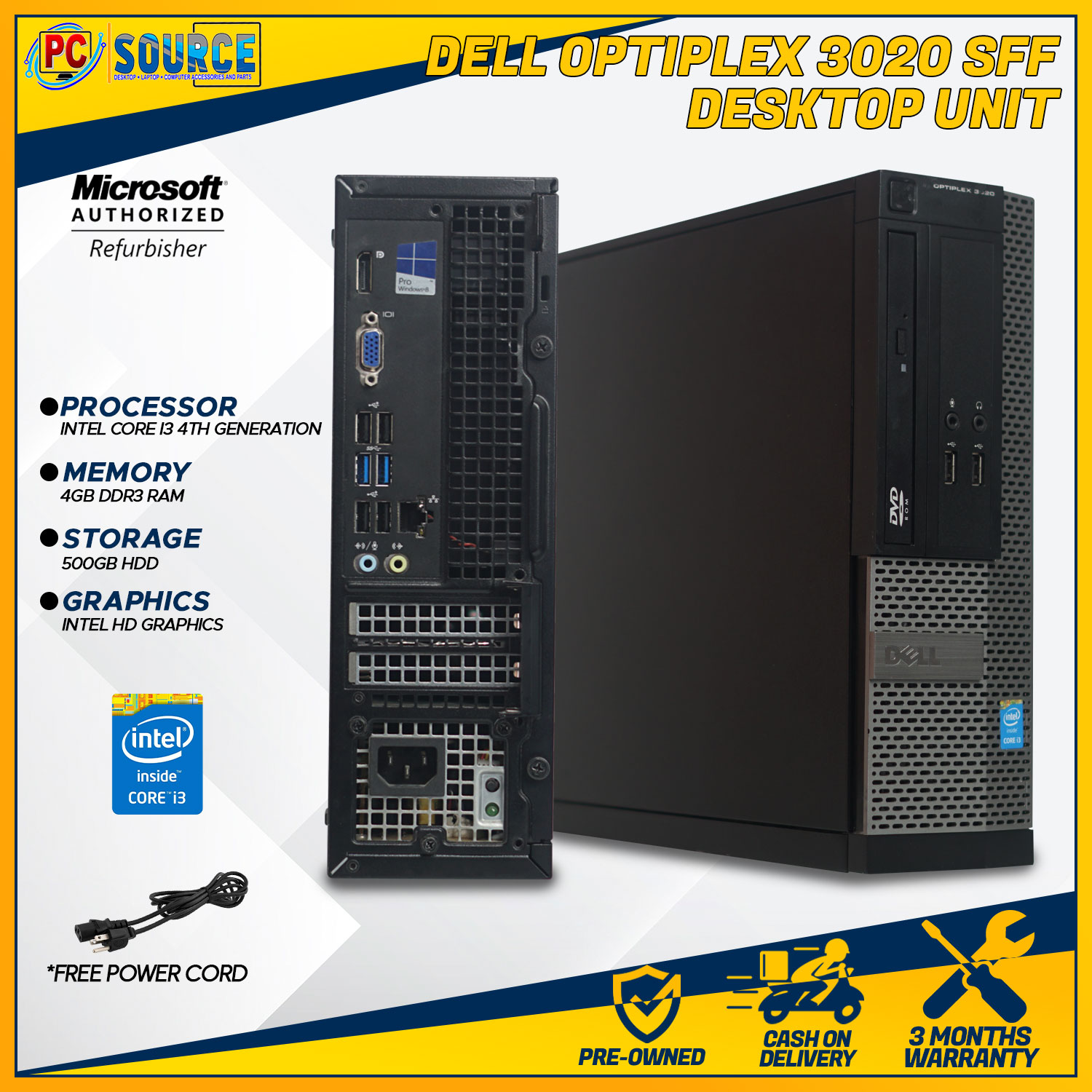 【PC Sale】Dell Optiplex 3020 SFF Slim PC Intel Core i3 4th Gen / i5