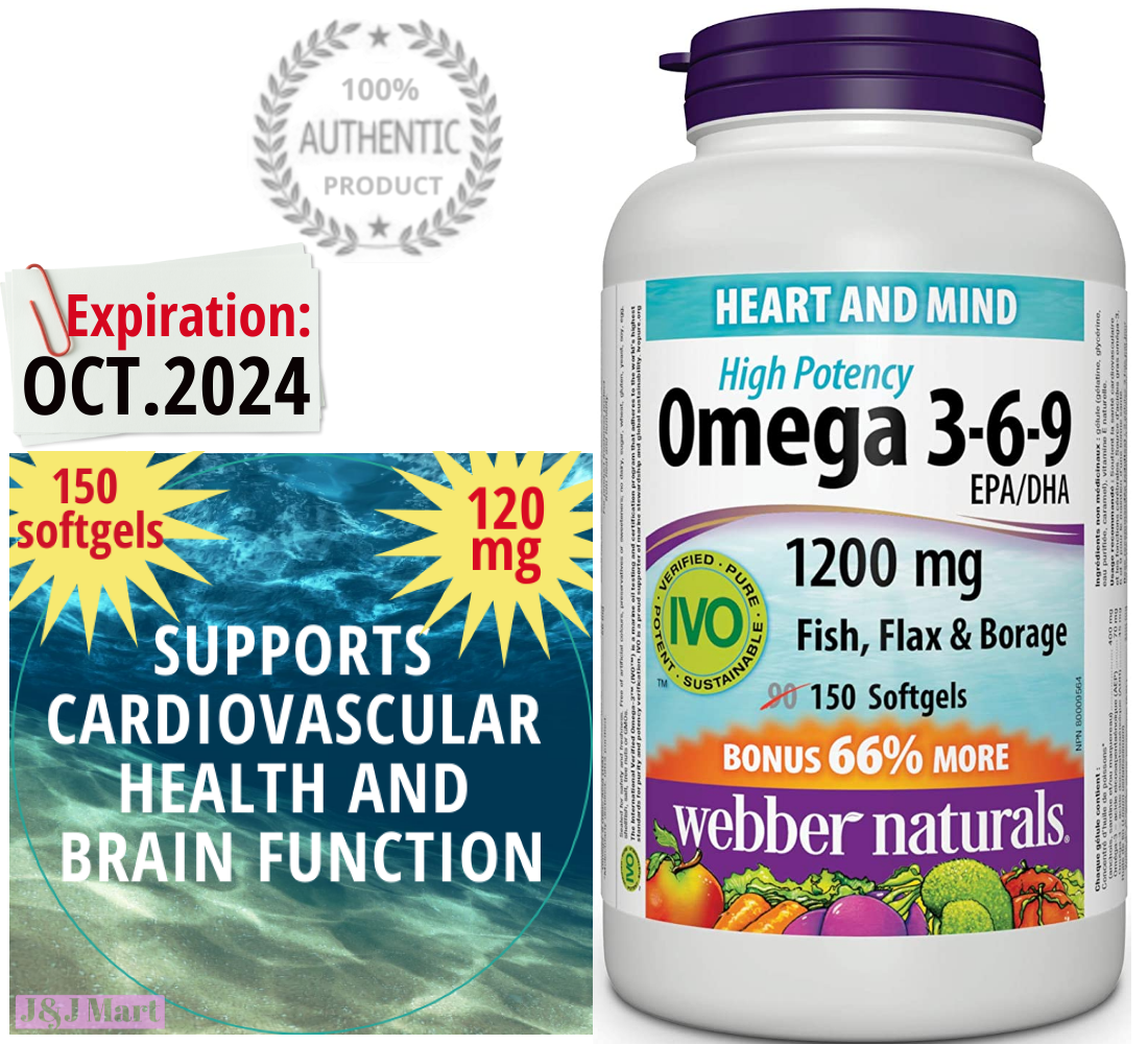 ber Naturals Omega 369 1,200 mg Fish Oil, 150 Softgels Lazada PH