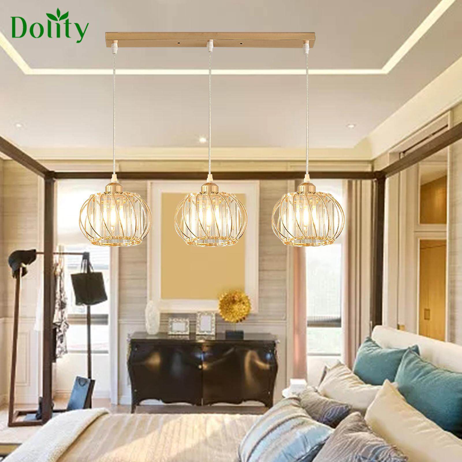 Dolity Crystal Pendant Light Chandeliers Lighting Fixture for Kitchen Lazada PH