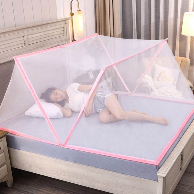 Foldable Adult Mosquito Net Suitable for 1.2m/1.5m Bed Bottomless