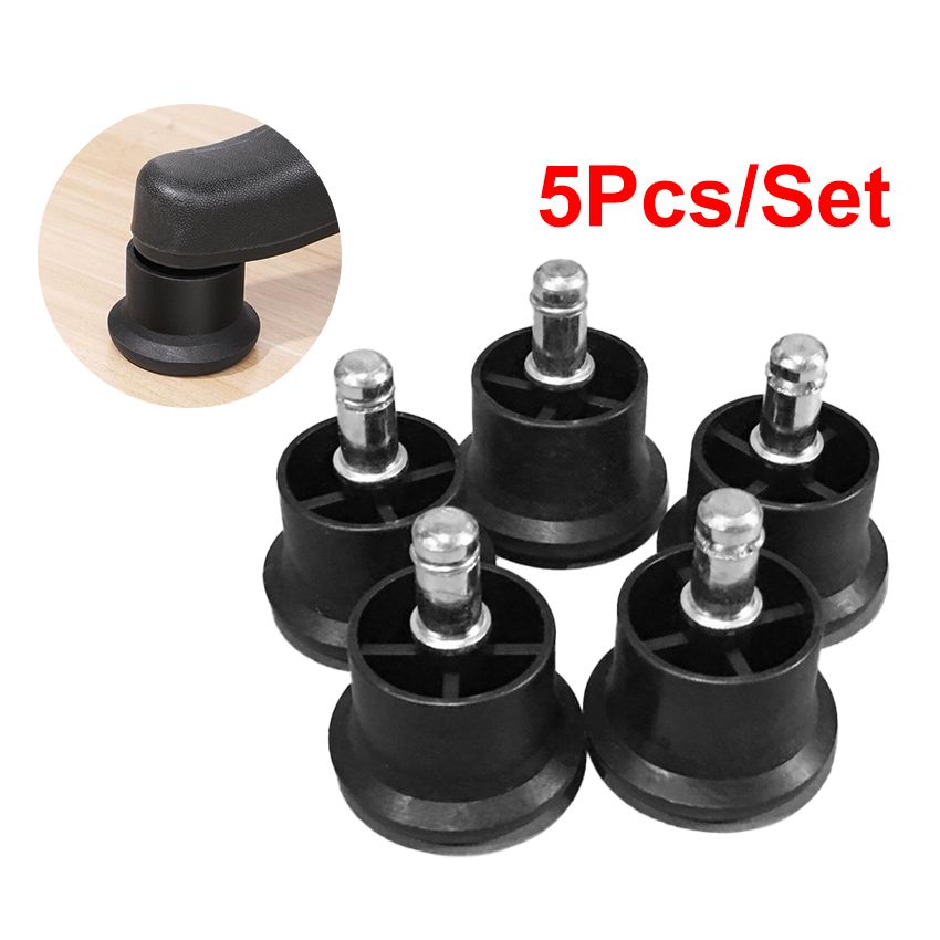 5pcs Office Chair Caster Wheels Heavy Duty & Safe Chair Wheels Stopper