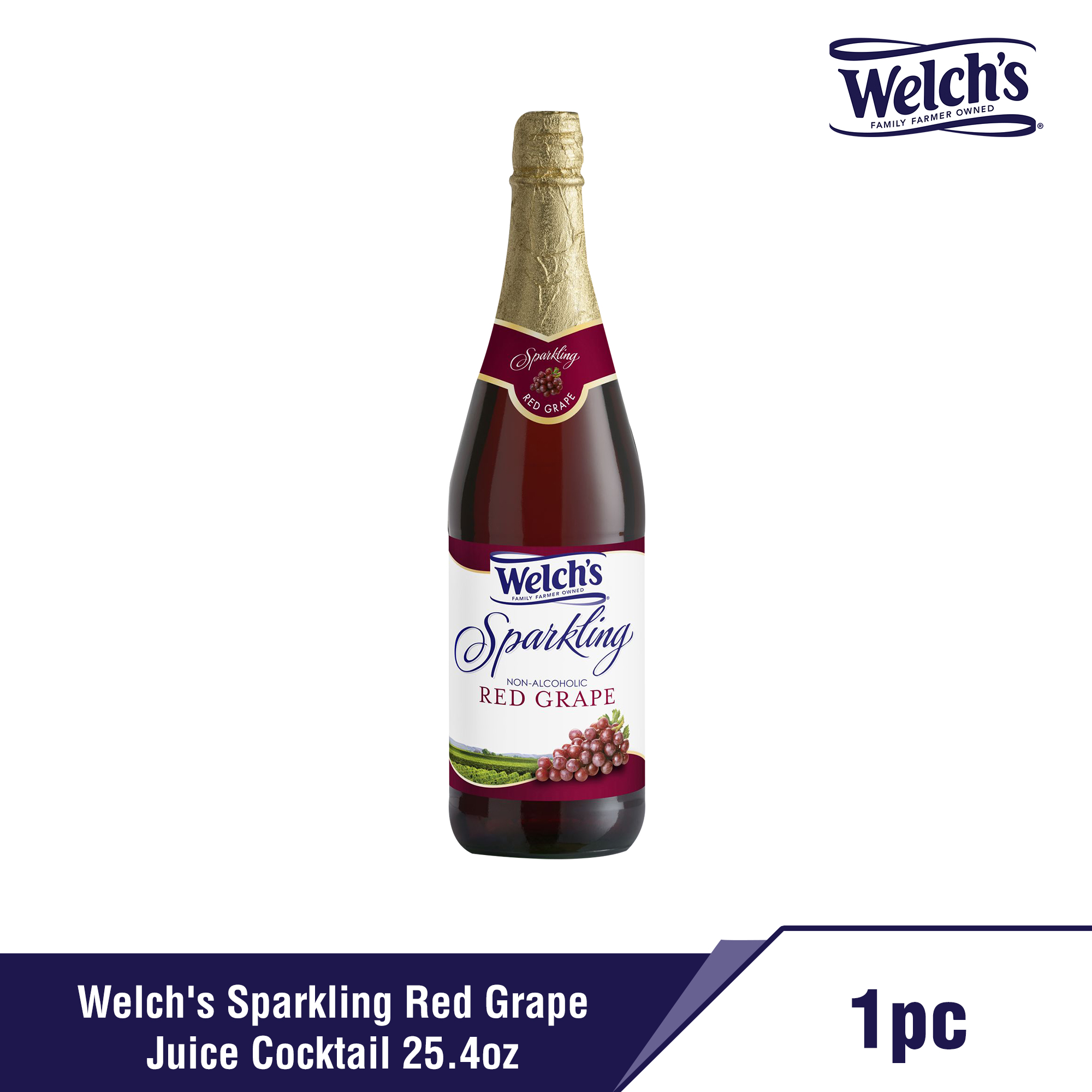Welch's Sparkling Red Grape Juice Cocktail 25.4oz Lazada PH
