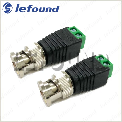 10 Pcs Coax CAT5 Cat6 UTP To BNC Video Balun Connector Male Adapter Coaxial Connector for CCTV Camera DVR