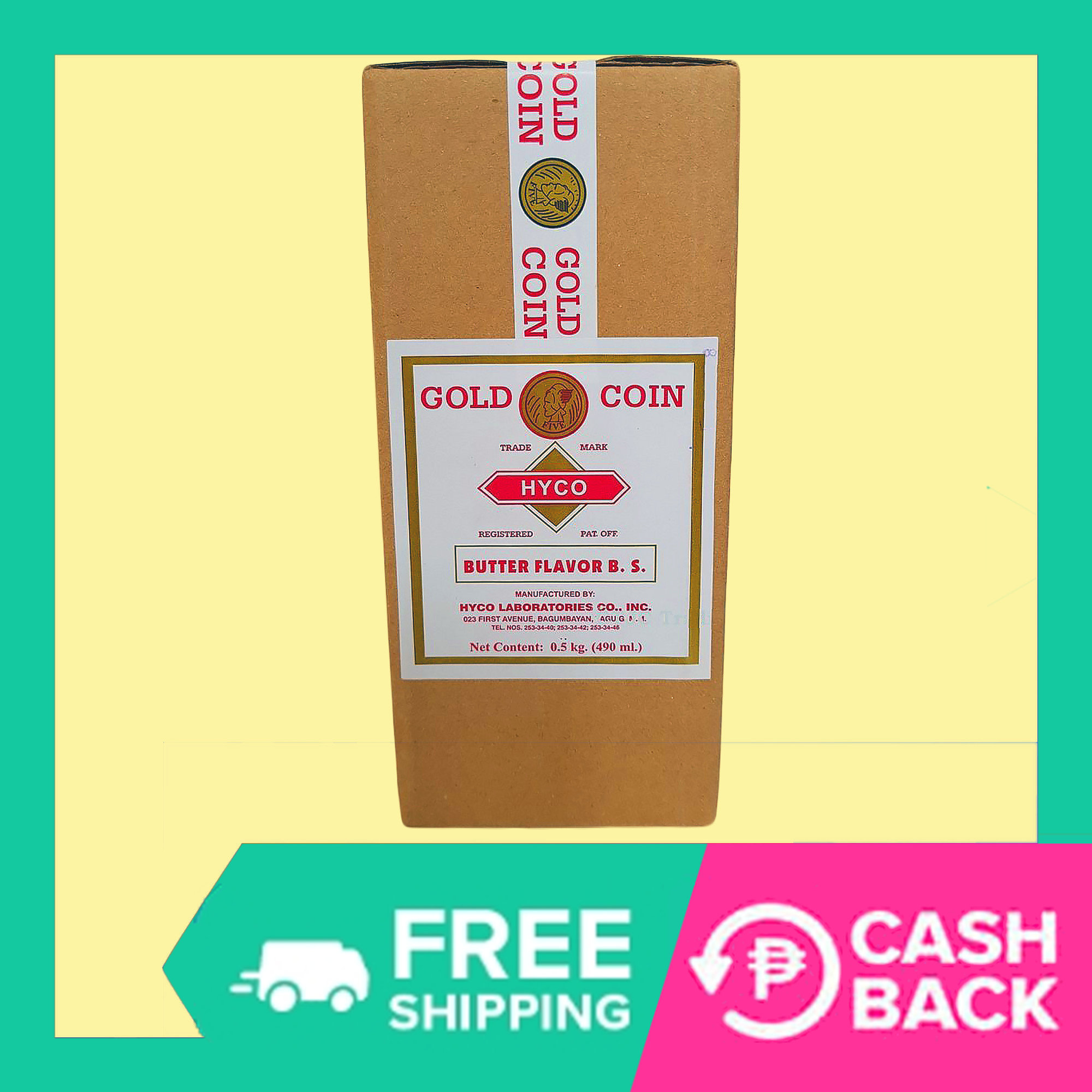 500g Hyco GOLD COIN BUTTERFLAVOR Food Flavoring for All Cooking Baking