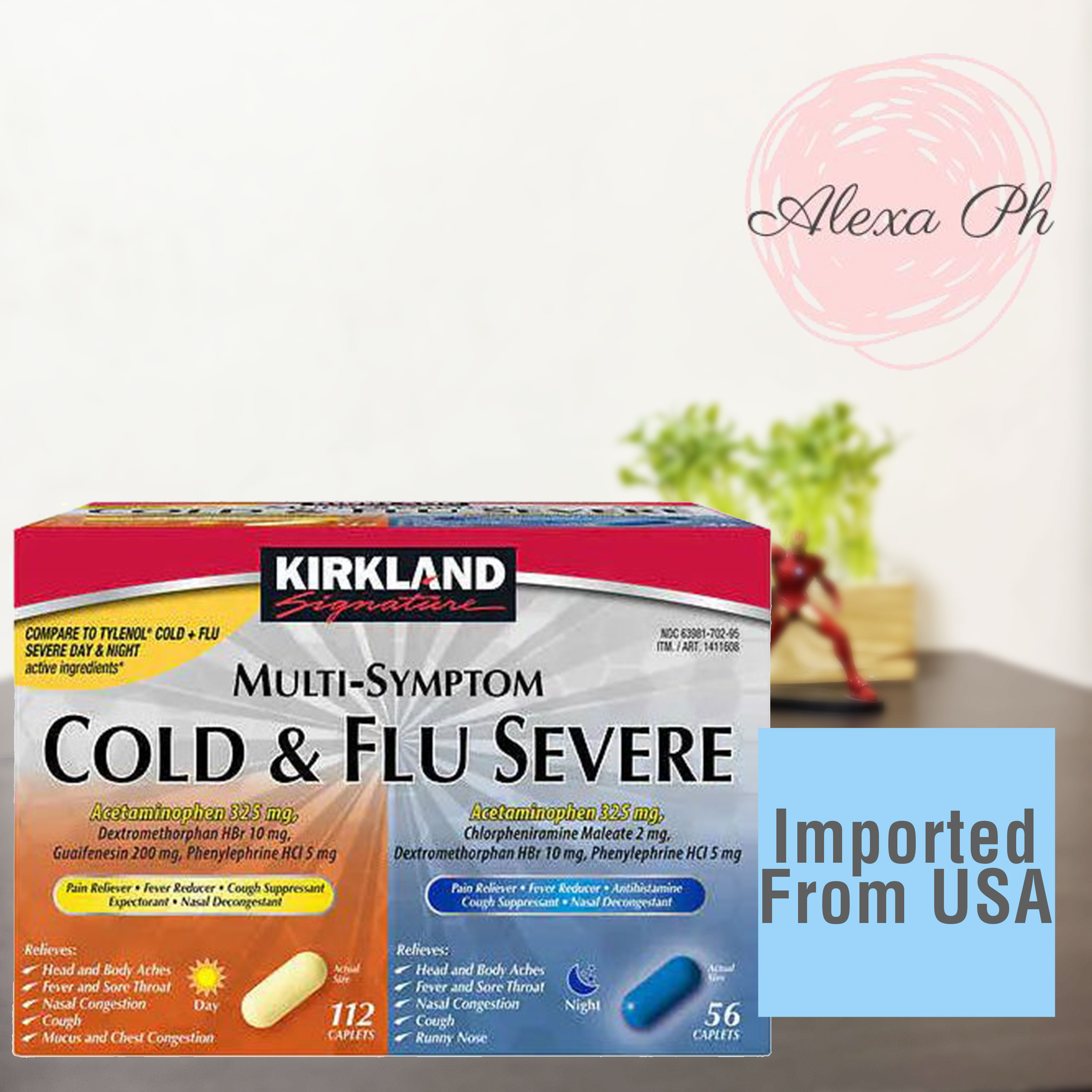 Kirkland MultiSymptom Cold & Flu Severe Acetaminophen 325 mg (Day 112