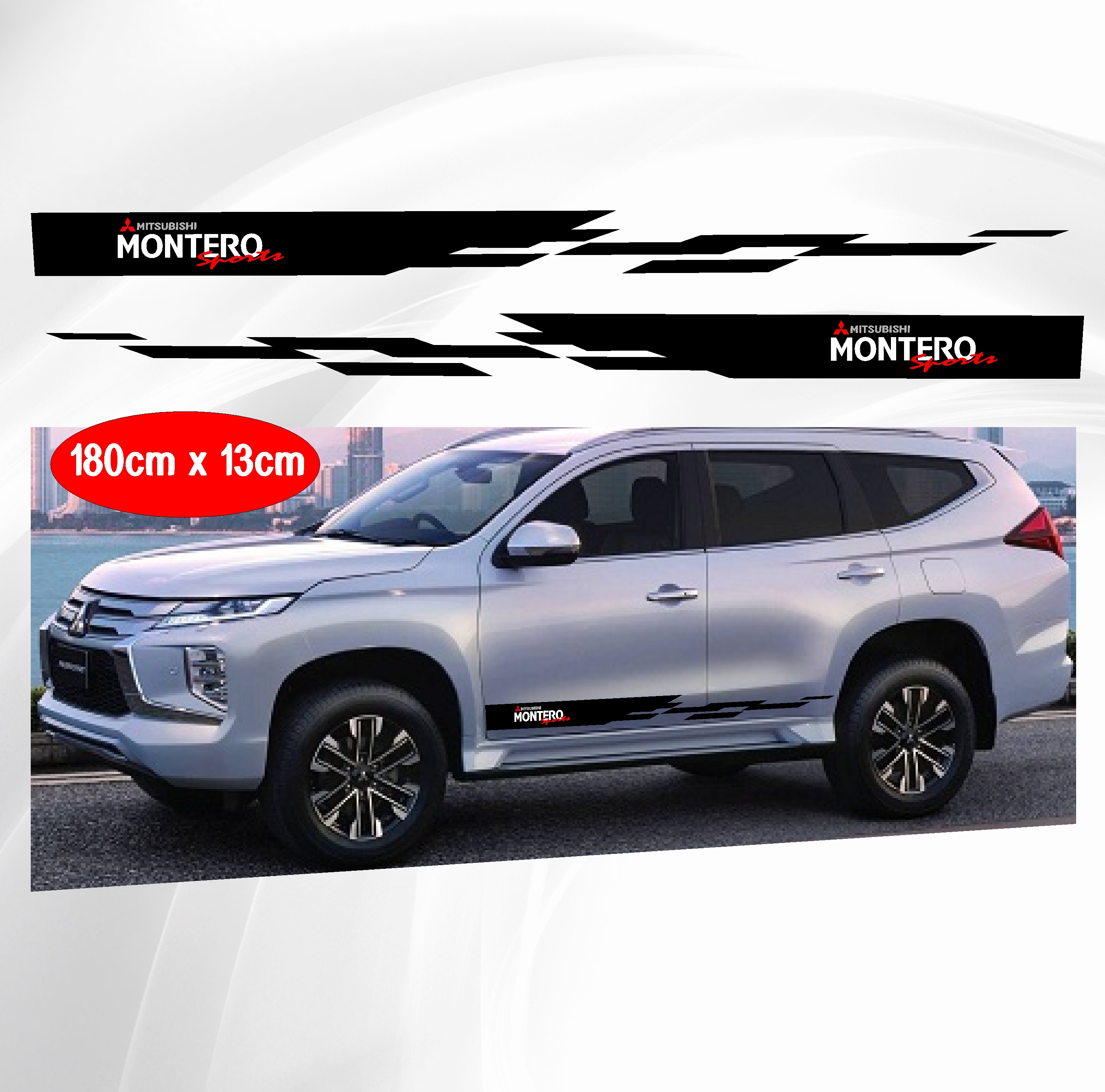 Montero Sports Body Sticker Mitsubishi Montero Side Decals Cut Out