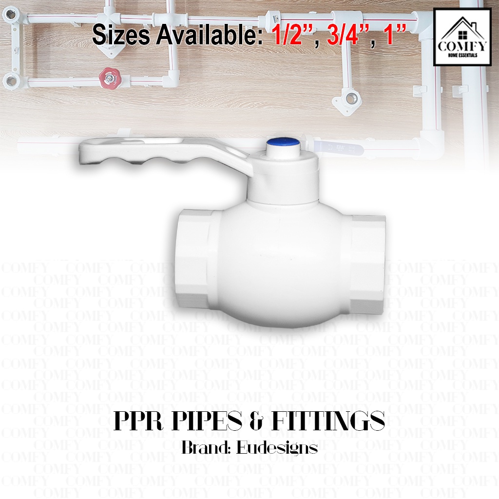 Ppr Ball Valve White Plastic Pipe Fittings Valve Pvc Ball