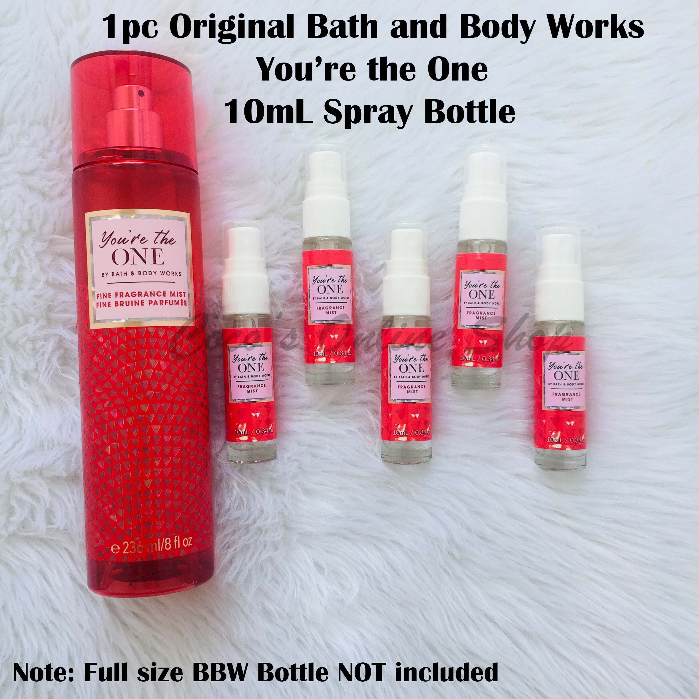 1pc 10mL Original BEST SELLER Bath and Body Works YOU'RE THE ONE Fragrance Mist 9.5cm x 2cm