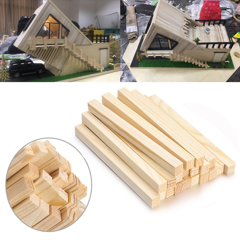 【COD】10/30pcs 150mm Pine Square Wooden Rods Sticks Premium Durable