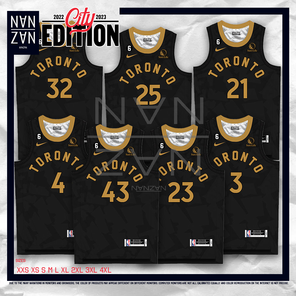 NANZAN City Edition NBA TORONTO RAPTORS Jersey 2023 Full Sublimation  Premium Dryfit