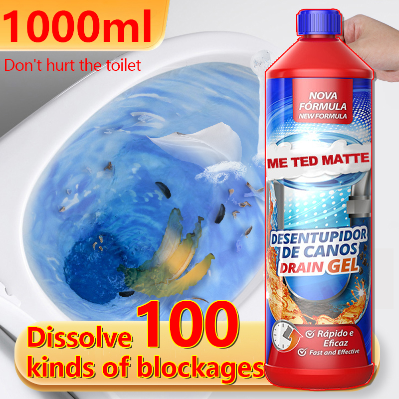 ⚡️safe no splash⚡️sink and drain cleaner 1000ml drain cleaner clog