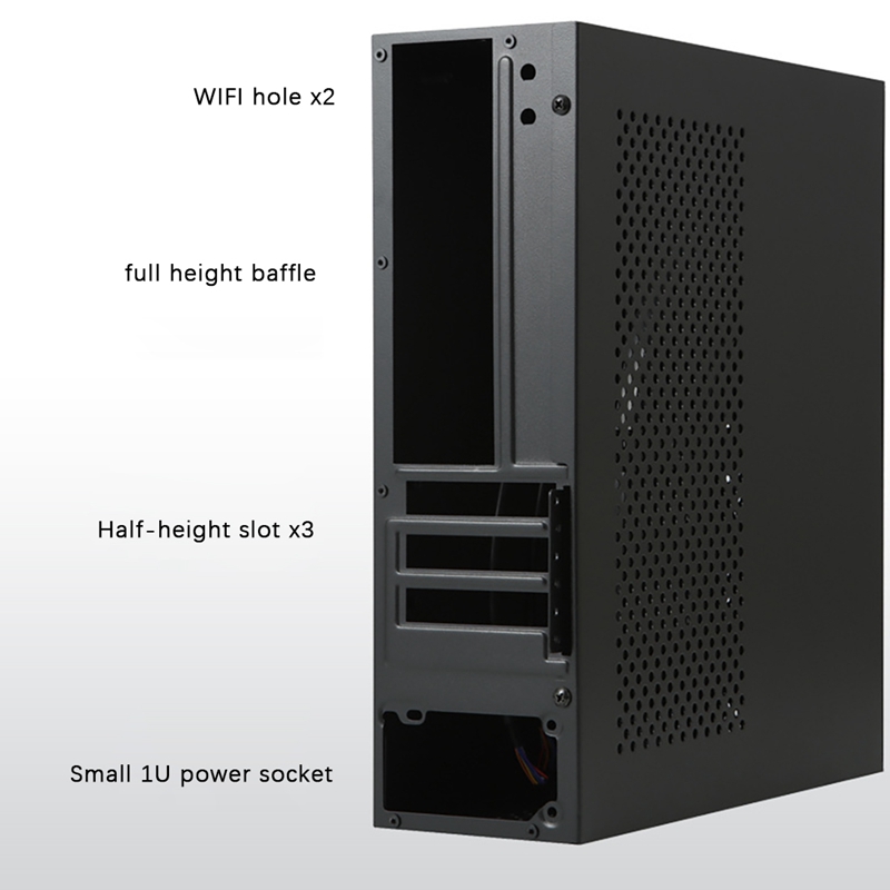 SKTC A10 Mini Desktop HTPC Computer Case for MATX24X24 Motherboard Small 1U 7.3L Computer Case