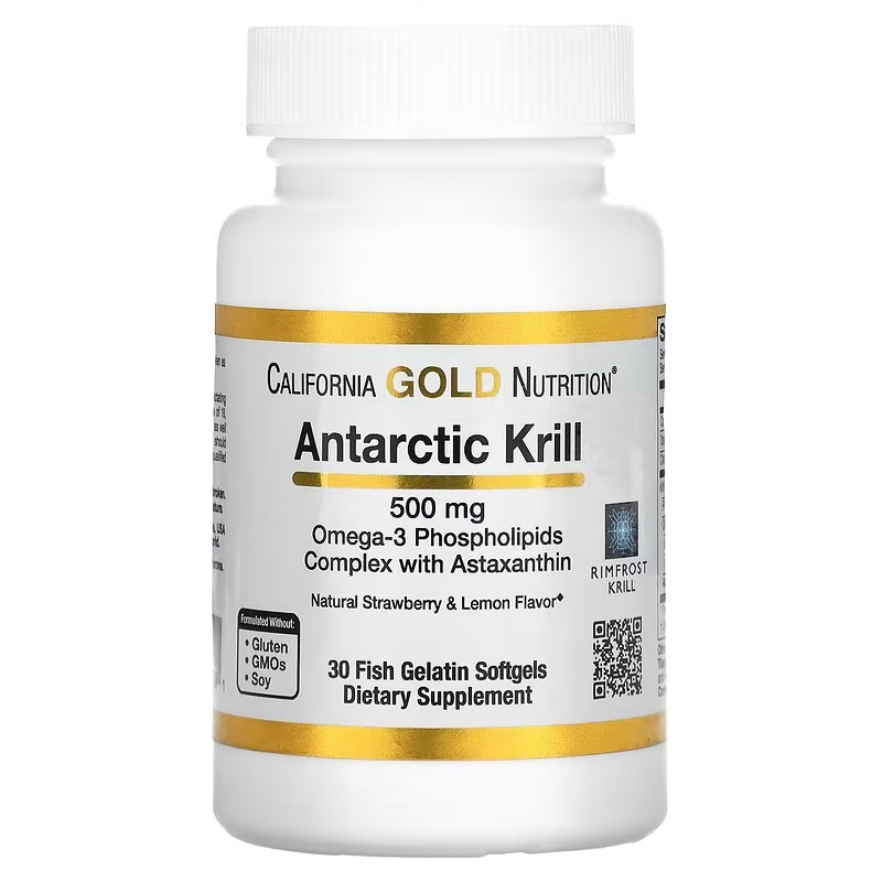 Antarctic Krill Oil, with Astaxanthin, RIMFROST, Natural Strawberry