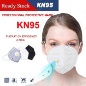 KN95 Mask With Valve Valved Filter Face Mask KN95 Protection Face Mask 1Pcs