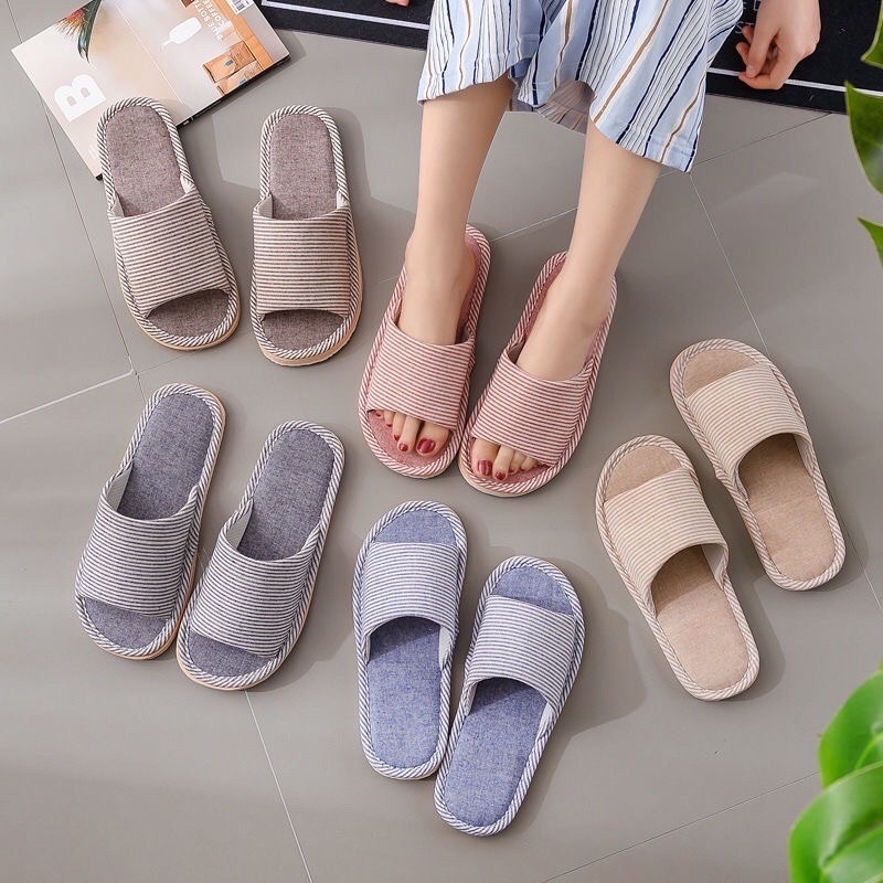 Cotton Line house Slipper Indoor thick soled durable material 35-36 24cm  37-38 25cm 39-40 26cm 41-42-43 27cm 43-44-45 28cm