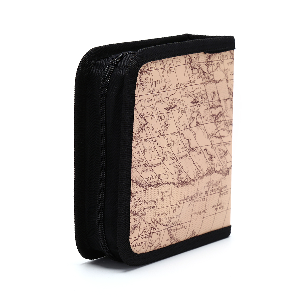 40 Disc CD Holder DVD Case Storage Wallet VCD Organizer Faux Leather