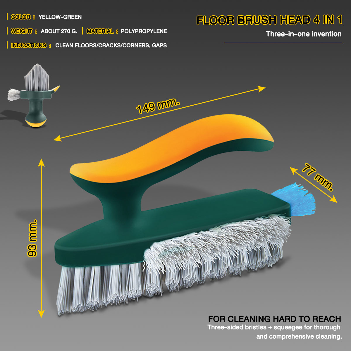 2-in-1 Cleaning Brush with Removable Wiper – Cozmic