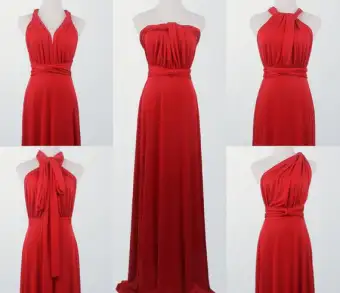 red infinity dress