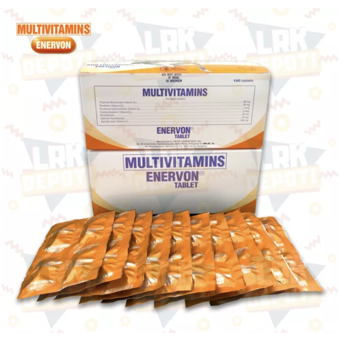 Enervon Multivitamins 100s (100 tablets in box) Expiration date is on July 2023 Lazada PH
