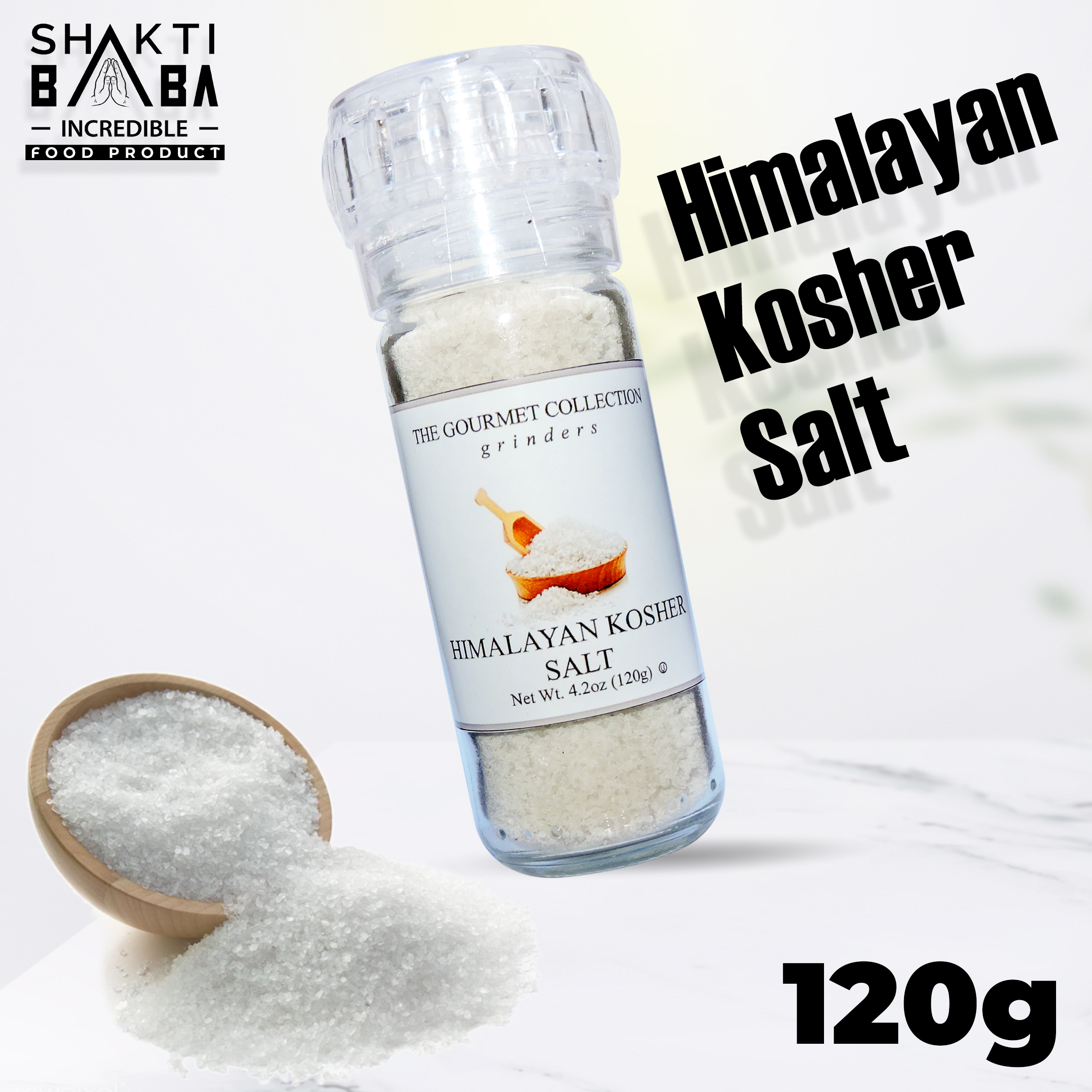 Gourmet Collection Grinders Himalayan Kosher Salt 120g in Bottle