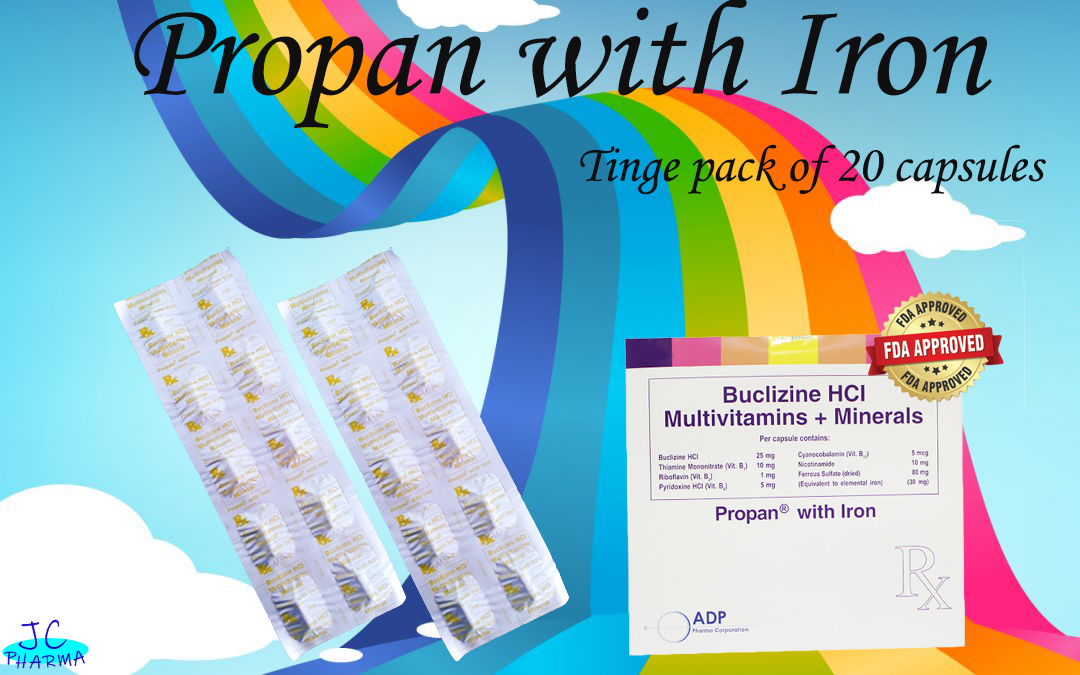 Authentic PROPAN with IRON Tinge Pack Of 20 Capsules Lazada PH