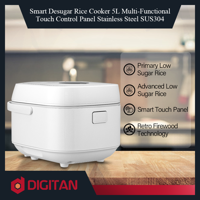 Soulwell Smart Desugar Rice Cooker 5L High Technology MultiFunctional