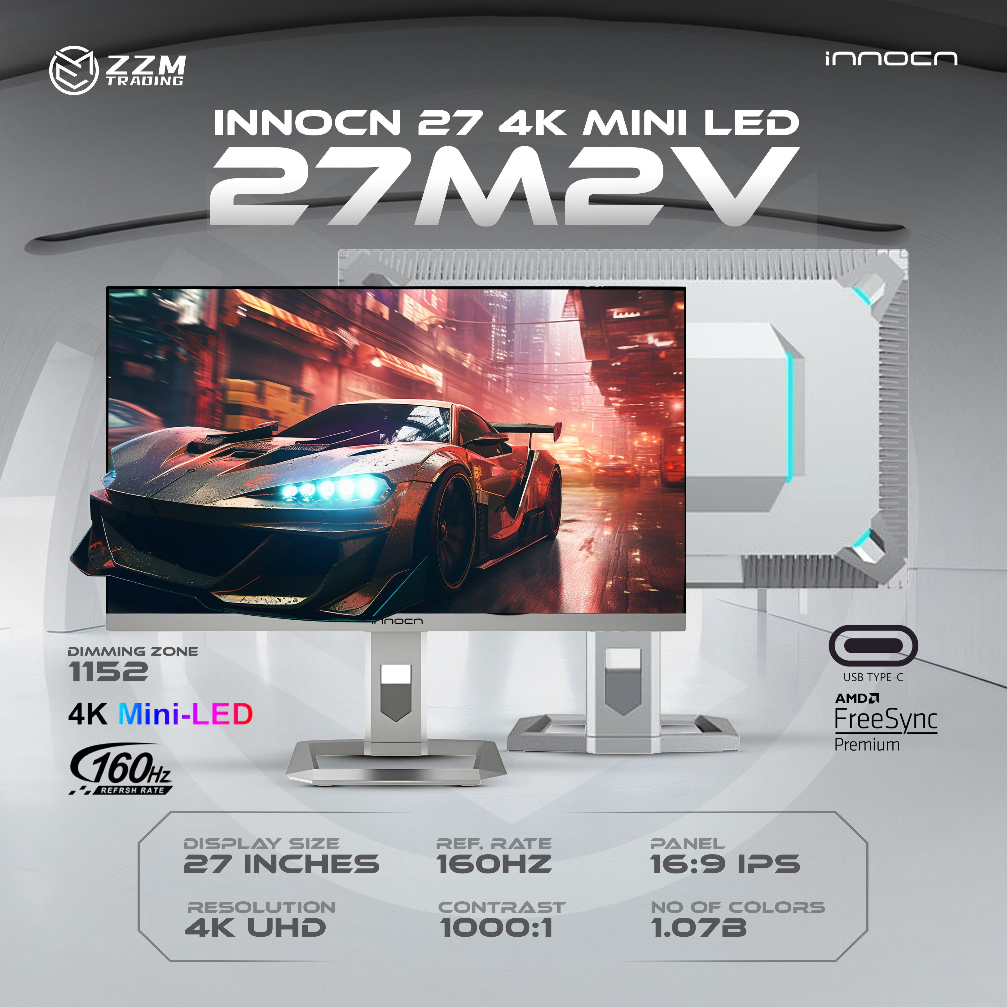 INNOCN 27M2V 27型 4K/160Hz ミニLED HDR1000 Innocn 27M2V Review 2025: Everything You Need To Know