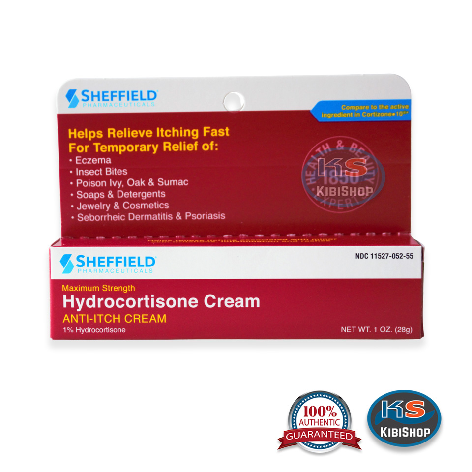 SHEFFIELD Hydro*cortisone Cream Fast Itch and Rash Relief, Eczema, Psoriasis, Seborrheic