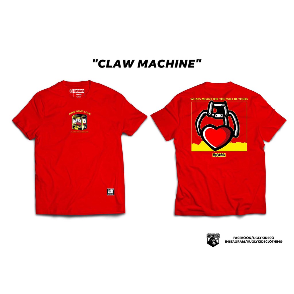 UGLY KIDS Co CLAW MACHINE RED T SHIRT Lazada PH ugly-kids-co-claw-machine-red-t-shirt-lazada-ph