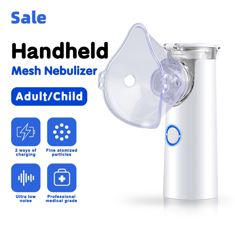 Portable Handheld Mesh Nebulizer On Sale Ultrasonic Spray Mini Inhaler Cough Sputum Nebulizer