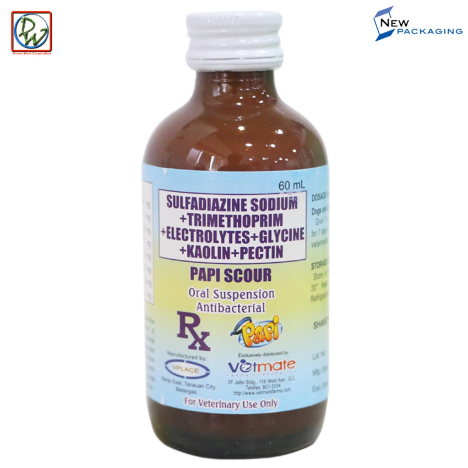 Papi Scour AntiScouring AntiBacterial Scour Bottle Suspension 60mL