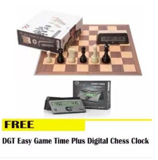 size 140 x 65 x 25 mm bonus+delay time Brand New DGT Travel pocket chess timer 