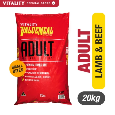 VALUEMEAL Adult Dry Dog Food (20kg) - Small Bites for Small Breeds