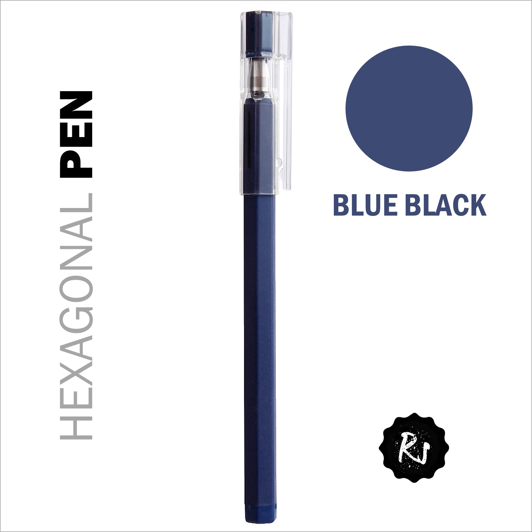 Muji Hexagonal Pen 0.25mm [SOLD PER PC, AVAILABLE ONLY IN 3 COLORS